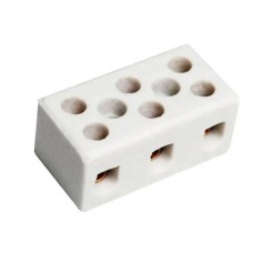 20030 - CONECTOR PORCELANA 10MM TRIPOLAR 10A 250V FERTAK